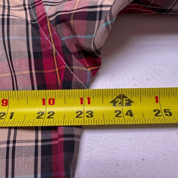 Jos A Bank Shirt Men Medium Red Plaid Traveler Business Casual Preppy‎ Outdoor. - Picture 10 of 12